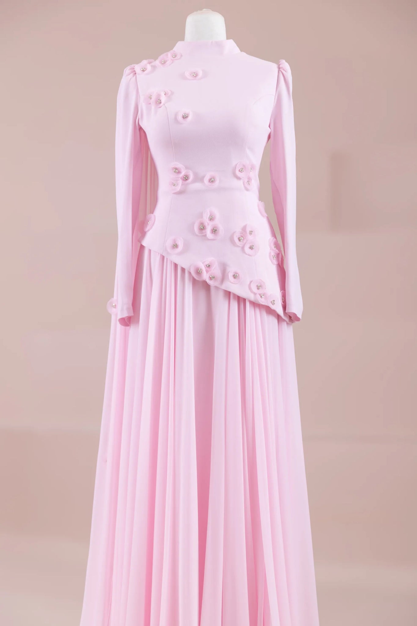 Çeliva Tesettür Abiye - FioraofDress - tesettur - abiye - PEMBE - 38 - hijab - evening - dress