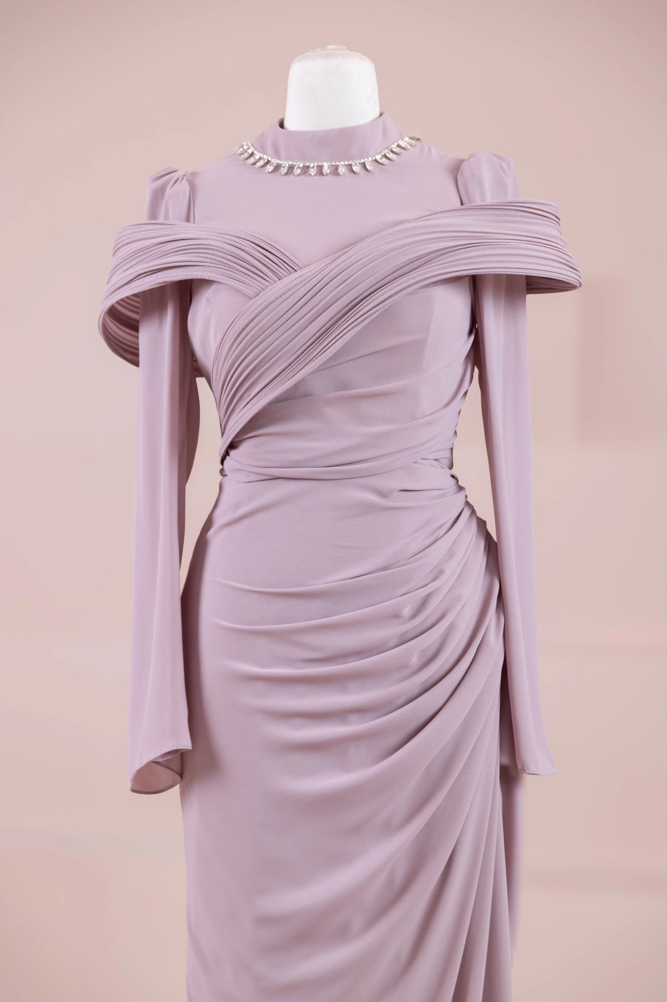 Charm Tesettür Abiye - FioraofDress - tesettur - abiye - Pudra - 36 - hijab - evening - dress