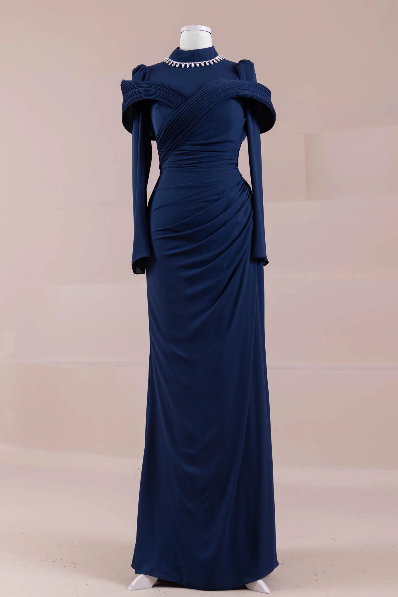 Charm Tesettür Abiye - FioraofDress - tesettur - abiye - lacivert - 36 - hijab - evening - dress