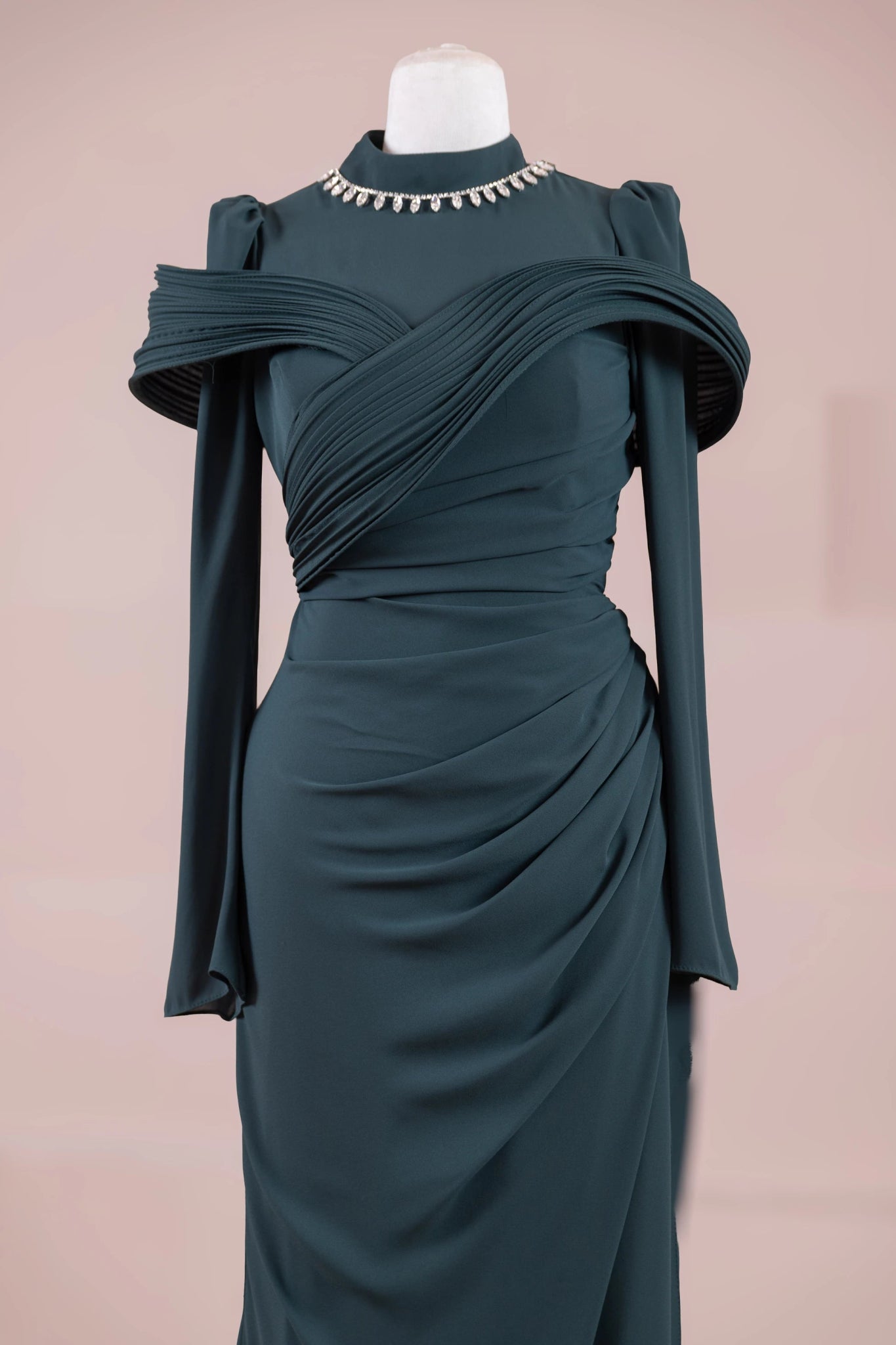 Charm Tesettür Abiye - FioraofDress - tesettur - abiye - zümrüt - 36 - hijab - evening - dress