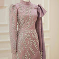 Cindy Tesettür Abiye - FioraofDress - tesettur - abiye - 48 - Pudra - hijab - evening - dress