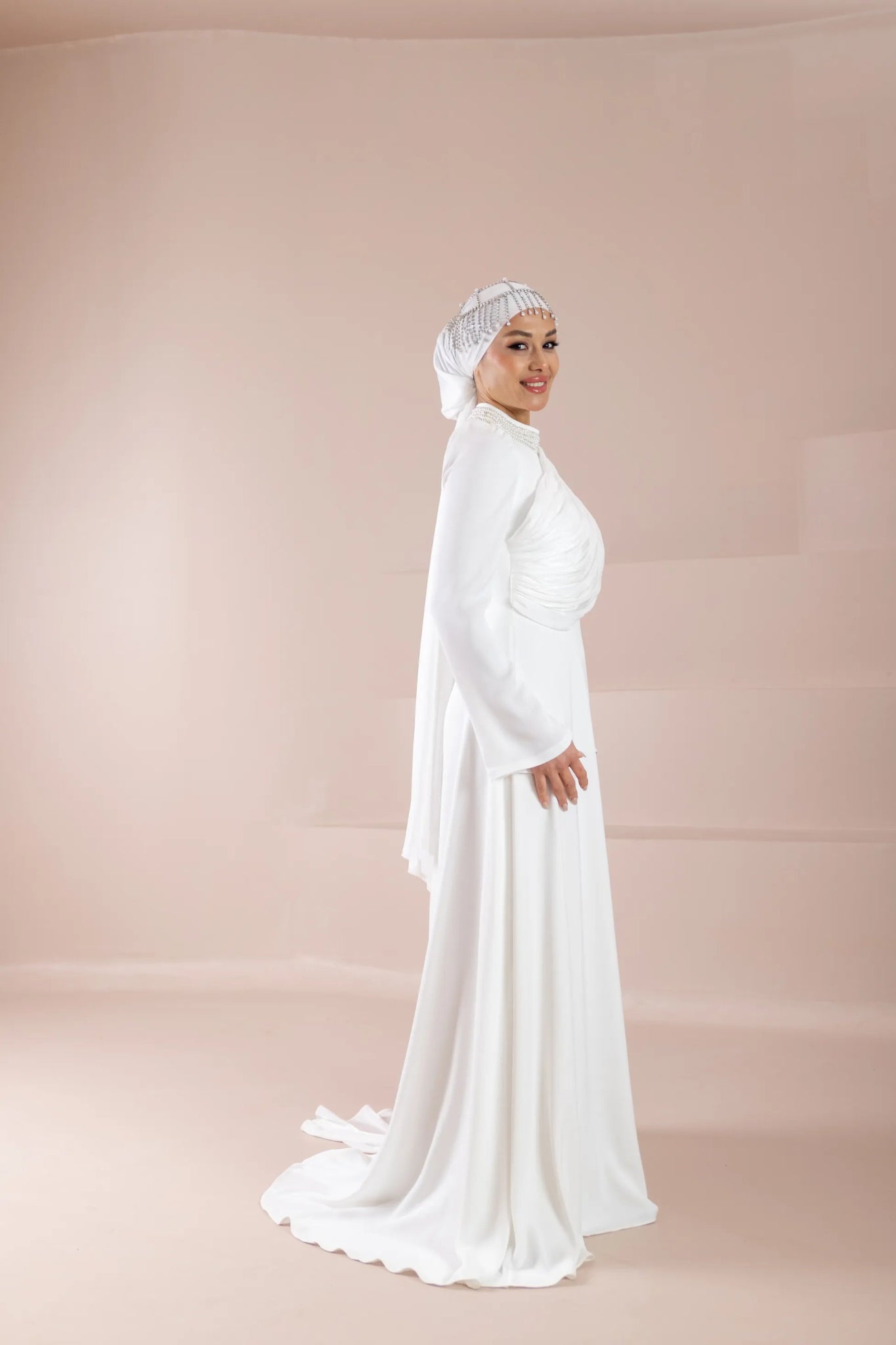 Daisy Tesettür Abiye - FioraofDress - tesettur - abiye - Beyaz - 36 - hijab - evening - dress