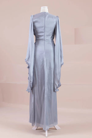 Dera Tesettür Abiye - FioraofDress - tesettur - abiye - GRİ - 38 - hijab - evening - dress