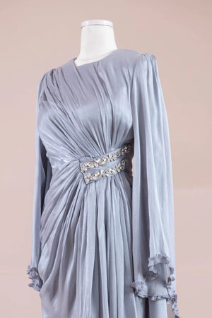 Dera Tesettür Abiye - FioraofDress - tesettur - abiye - GRİ - 38 - hijab - evening - dress