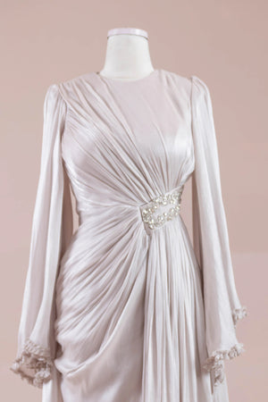 Dera Tesettür Abiye - FioraofDress - tesettur - abiye - Ekru - 38 - hijab - evening - dress