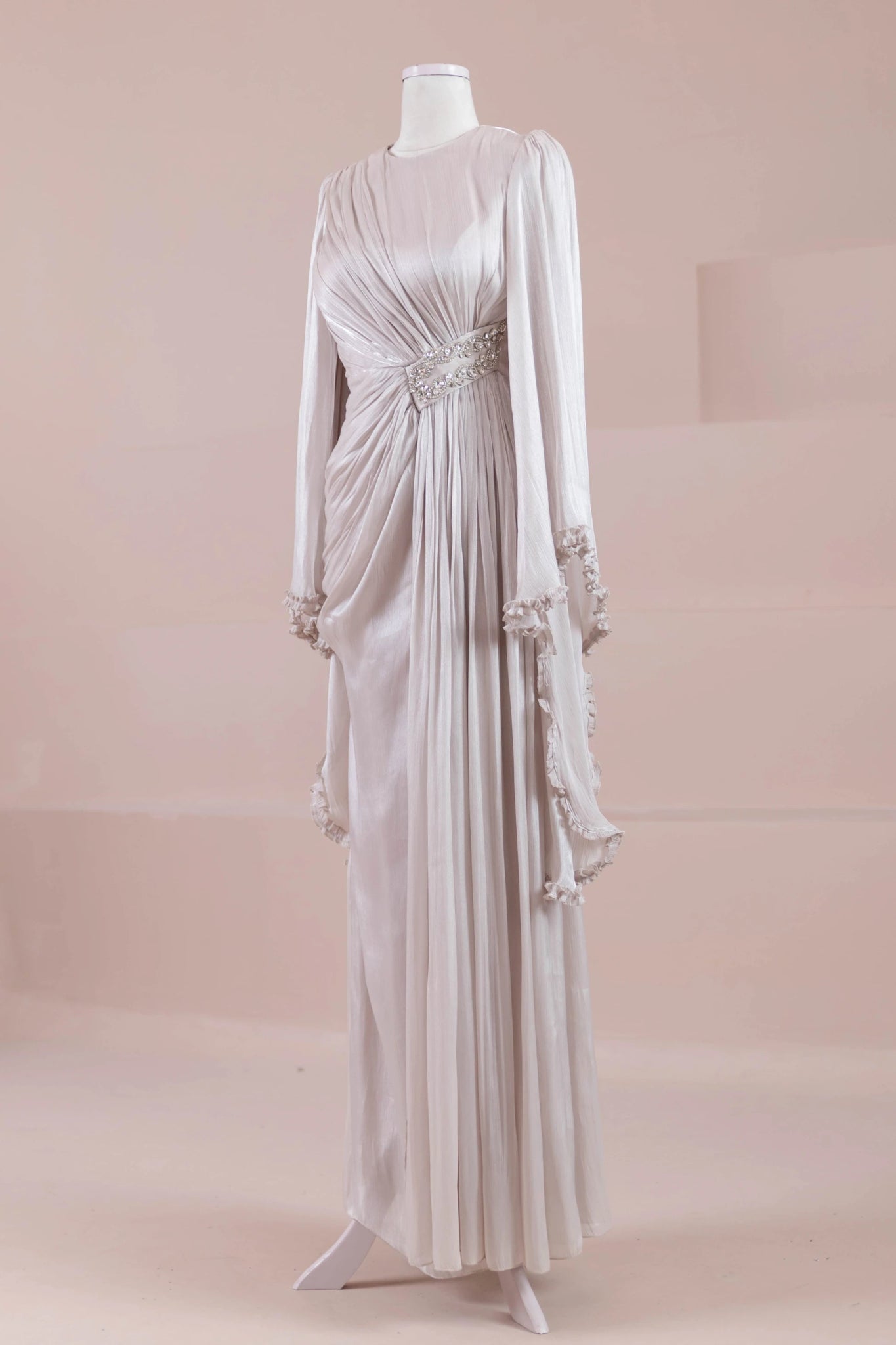 Dera Tesettür Abiye - FioraofDress - tesettur - abiye - Ekru - 38 - hijab - evening - dress