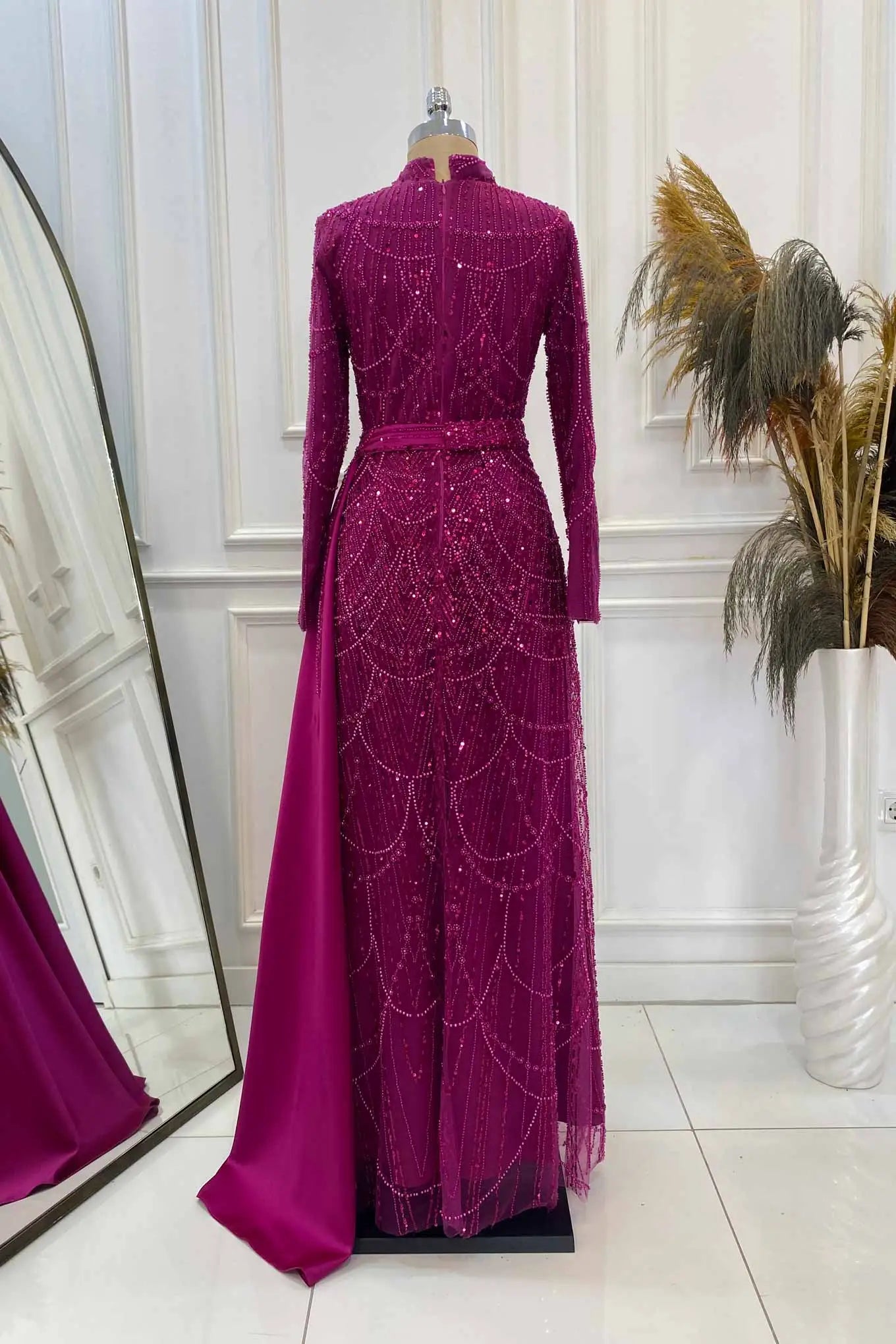 Diva Tesettür Abiye - FioraofDress - tesettur - abiye - FUŞYA - 36 - hijab - evening - dress