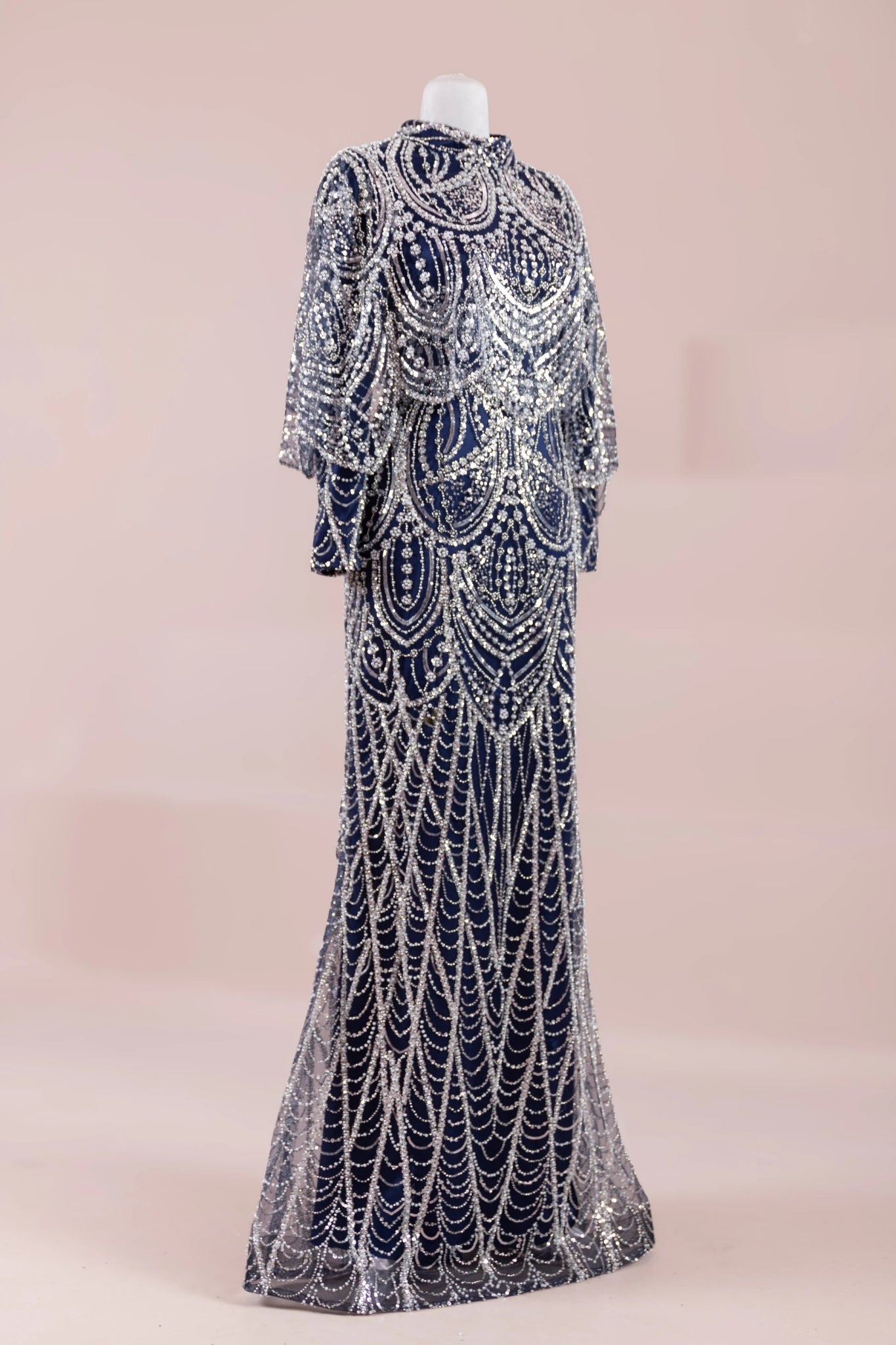 Diva Tesettür Abiye - FioraofDress - tesettur - abiye - lacivert - 38 - hijab - evening - dress