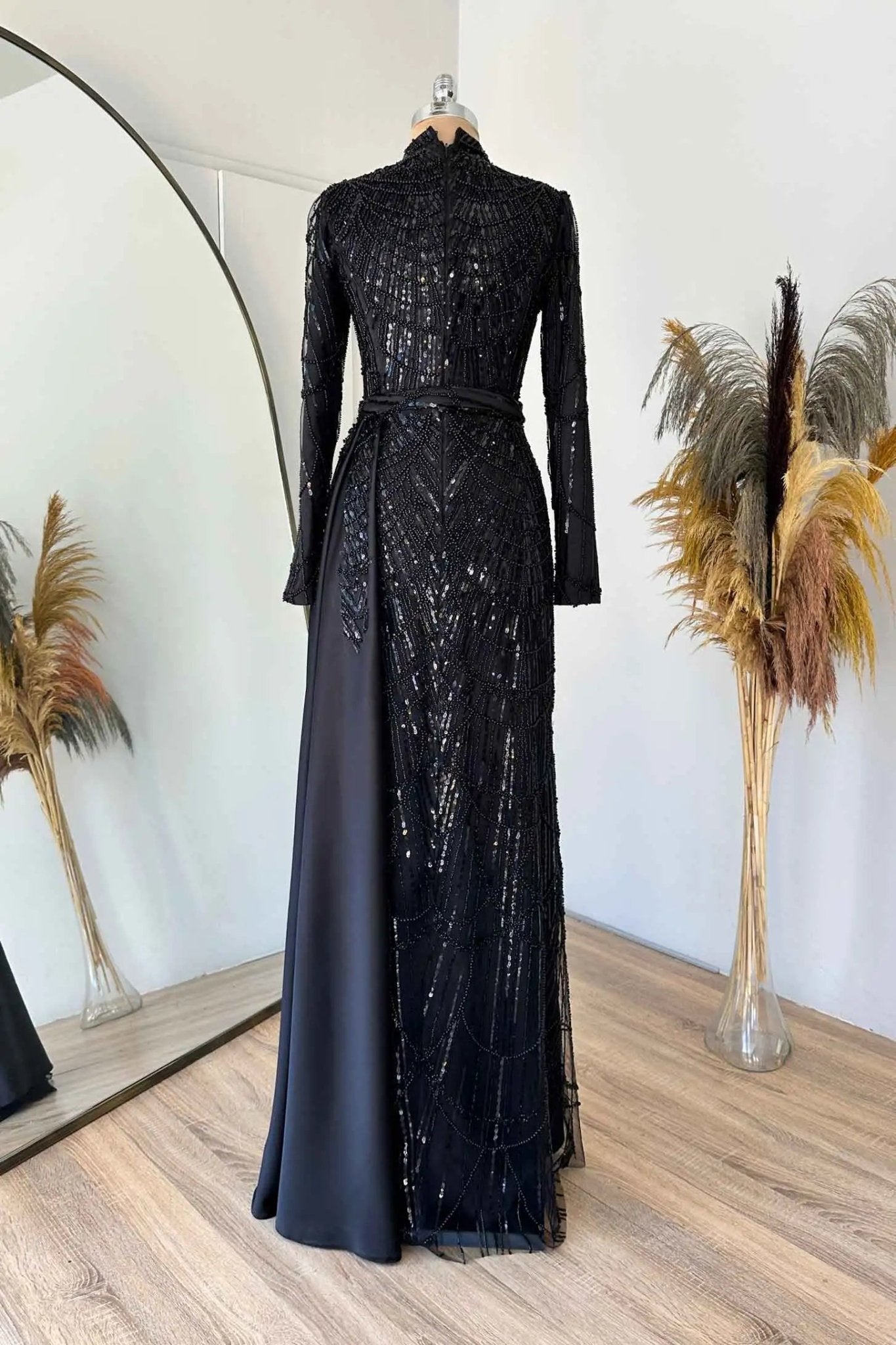 Diva Tesettür Abiye - FioraofDress - tesettur - abiye - SİYAH - 36 - hijab - evening - dress