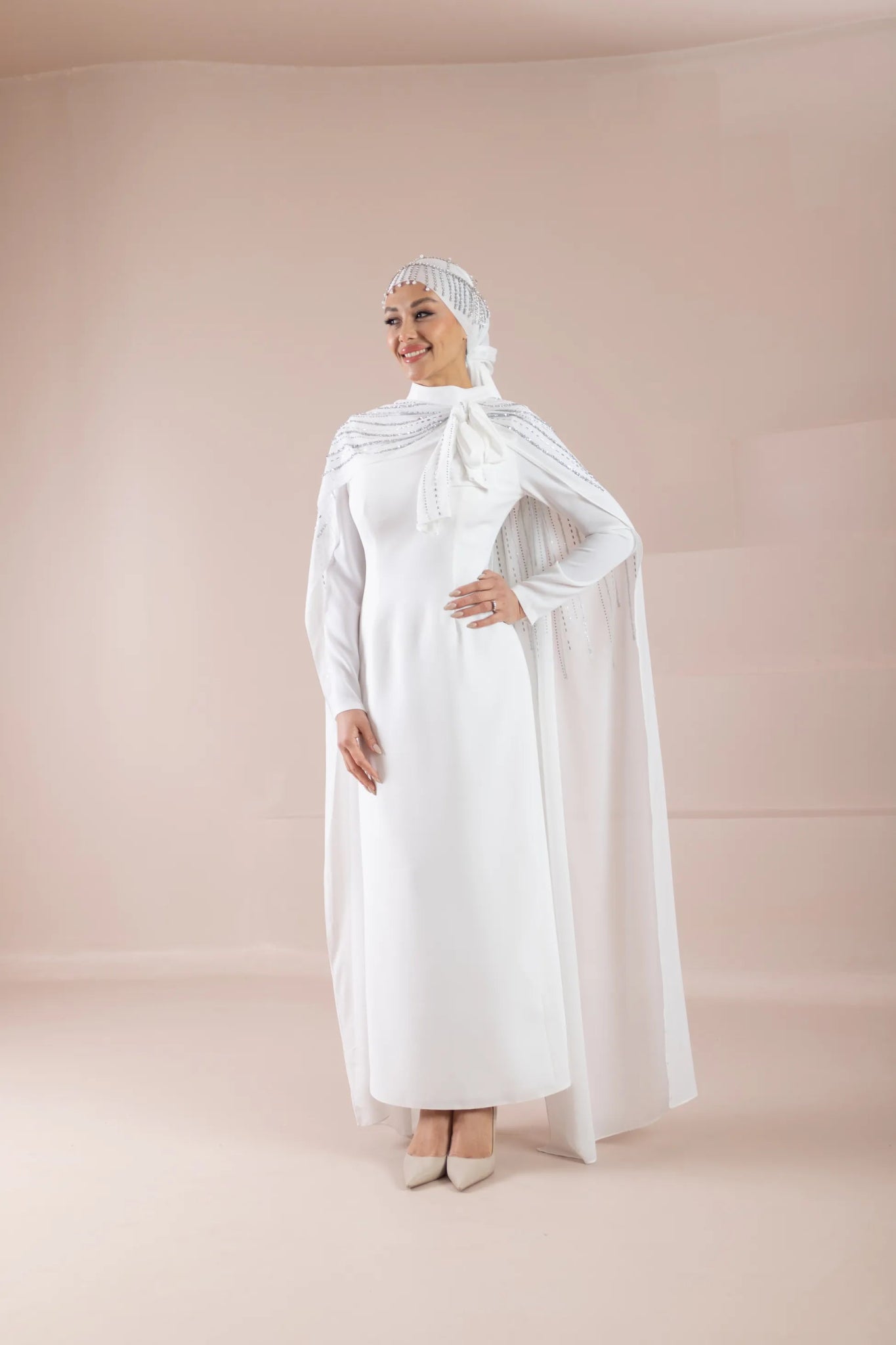 Diva Tesettür Abiye - FioraofDress - tesettur - abiye - Beyaz - 38 - hijab - evening - dress