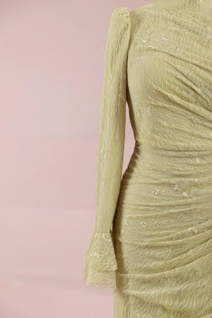 Dorey Tesettür Abiye - FioraofDress - tesettur - abiye - YAĞ YEŞİLİ - 38 - hijab - evening - dress