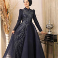 Efsun Tesettür Abiye - FioraofDress - tesettur - abiye - 54 - lacivert - hijab - evening - dress