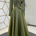 Ela Tesettür Abiye Yeşil - FioraofDress - tesettur - abiye - 48 - hijab - evening - dress