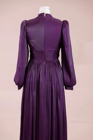 Elin Tesettür Abiye - FioraofDress - tesettur - abiye - Ametist Moru - 38 - hijab - evening - dress