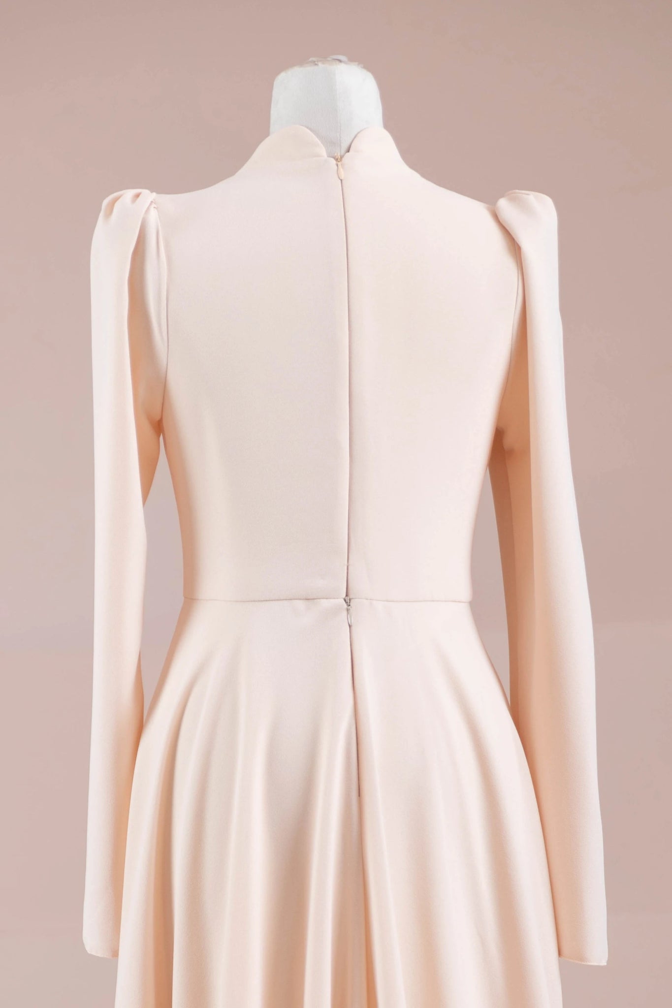 Elise Tesettür Abiye - FioraofDress - tesettur - abiye - somon beyaz - 38 - hijab - evening - dress