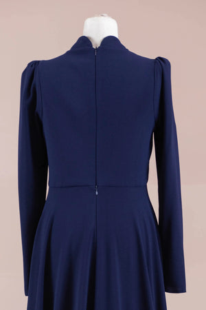 Elise Tesettür Abiye - FioraofDress - tesettur - abiye - lacivert - 38 - hijab - evening - dress