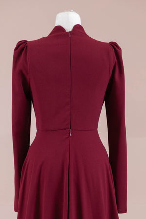 Elise Tesettür Abiye - FioraofDress - tesettur - abiye - BORDO - 38 - hijab - evening - dress