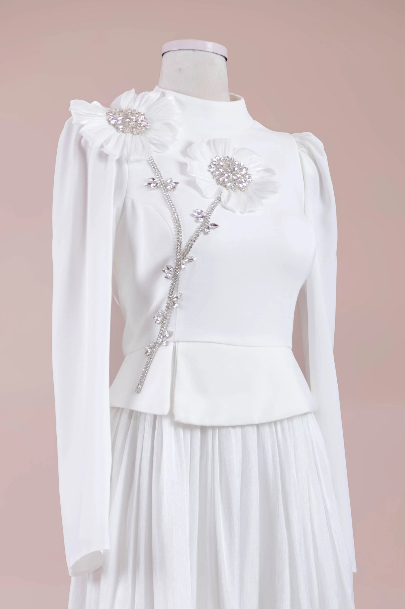 Elya Tesettür Abiye - FioraofDress - tesettur - abiye - Beyaz - 38 - hijab - evening - dress