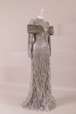 Empress Tesettür Abiye - FioraofDress - tesettur - abiye - Mocha - 36 - hijab - evening - dress