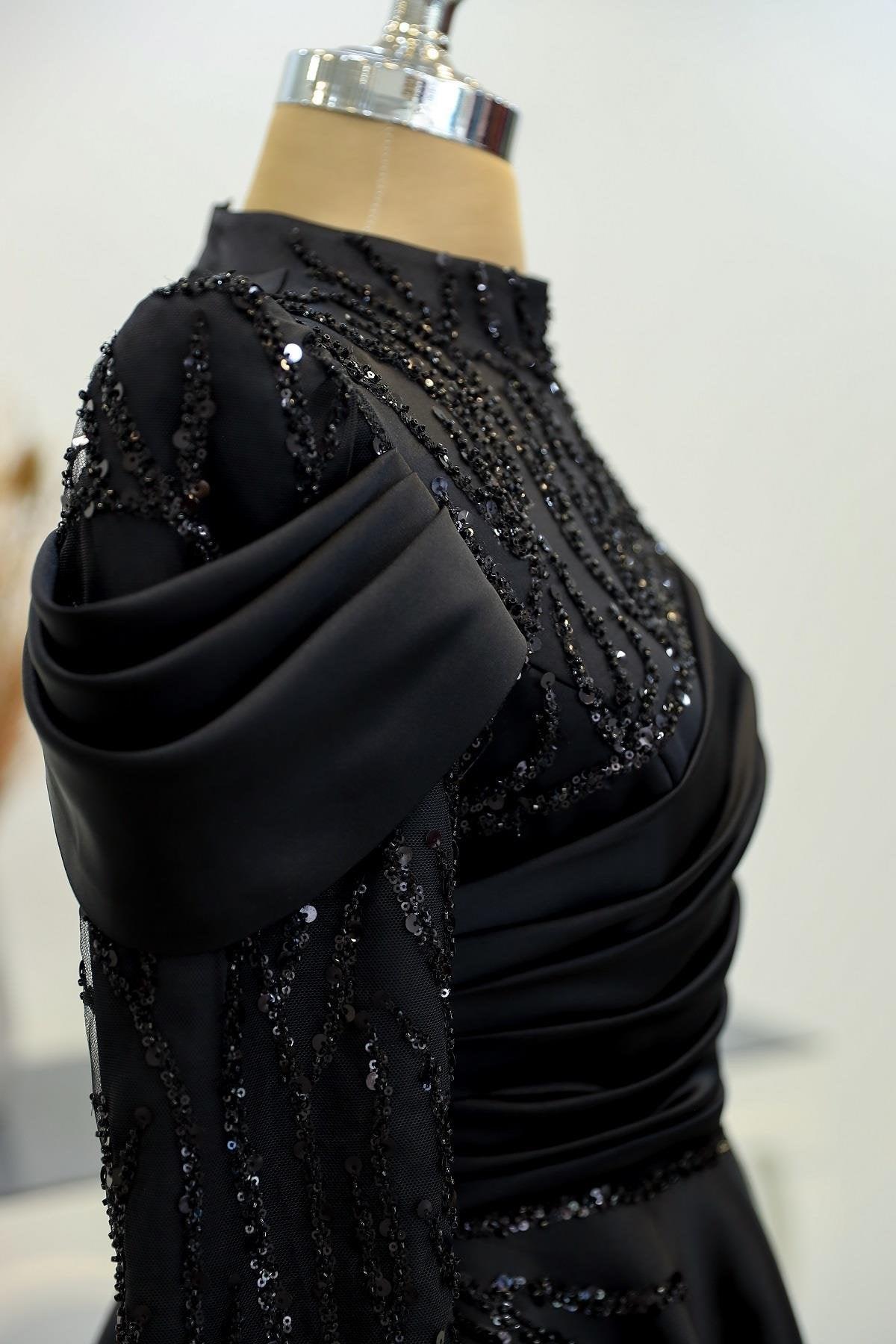 Endam Tesettür Abiye - FioraofDress - tesettur - abiye - 52 - Siyahh - hijab - evening - dress