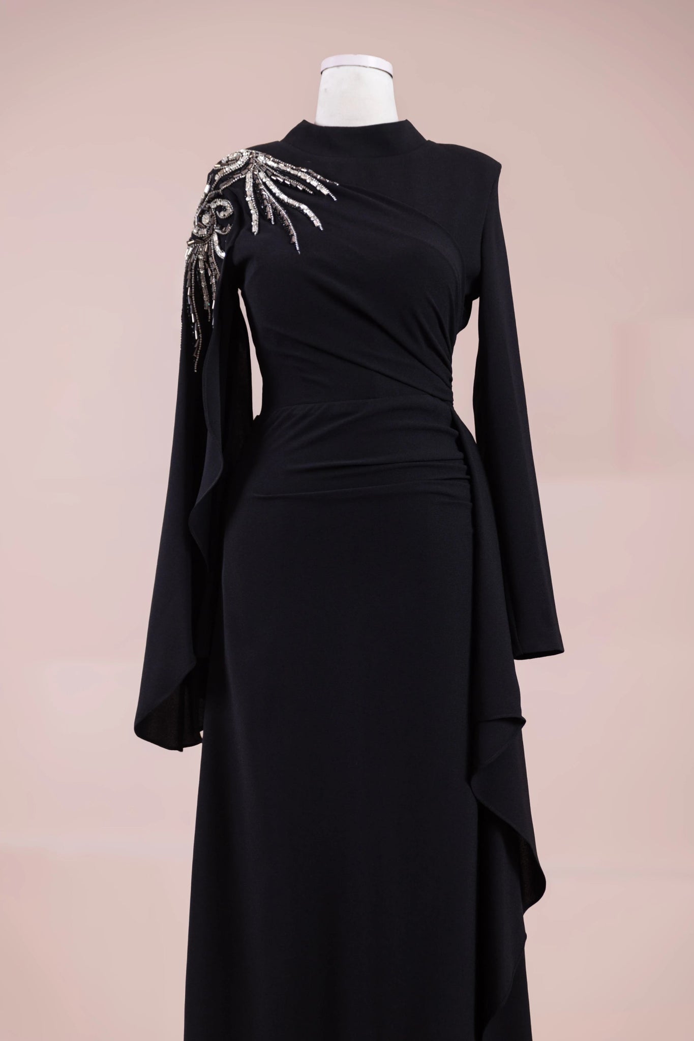 Enva Tesetür Abiye - FioraofDress - tesettur - abiye - Siyahh - 38 - hijab - evening - dress