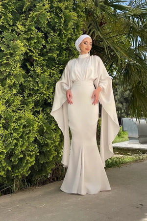 Esila Taşlı Tesettür Abiye - FioraofDress - tesettur - abiye - 42 - hijab - evening - dress