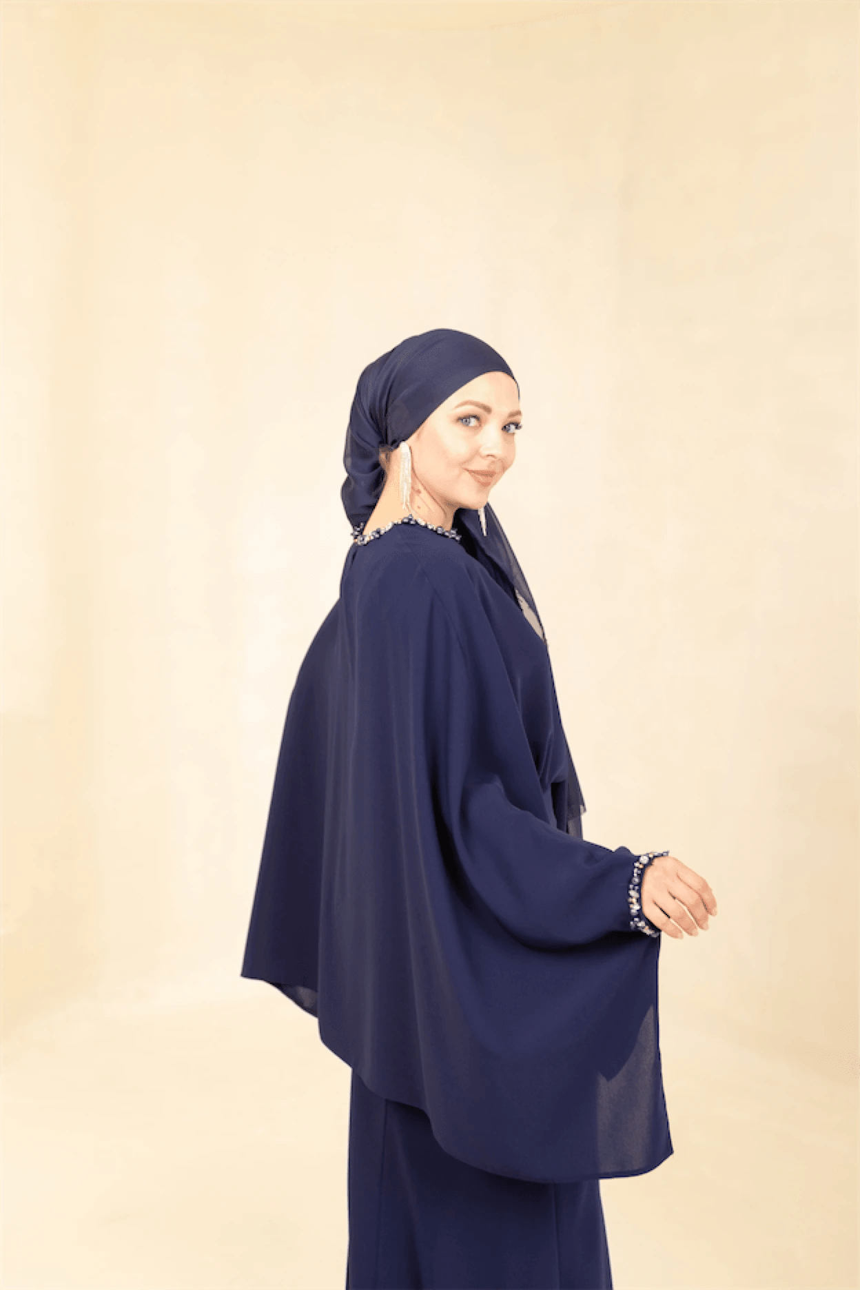 Eveline Tesettür Abiye - FioraofDress - tesettur - abiye - 44 - lacivert - hijab - evening - dress