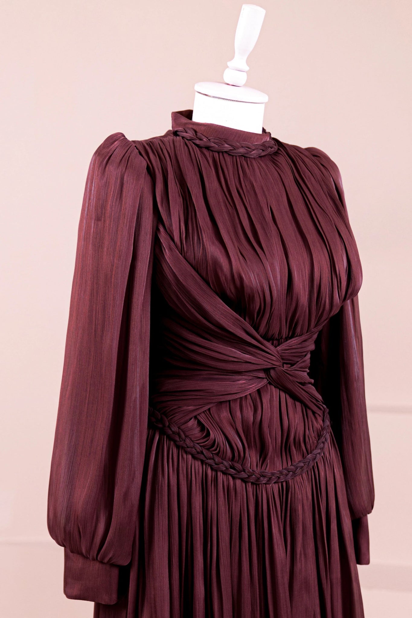 Faelyn Tesettür Abiye - FioraofDress - tesettur - abiye - bery burgundy - 38 - hijab - evening - dress