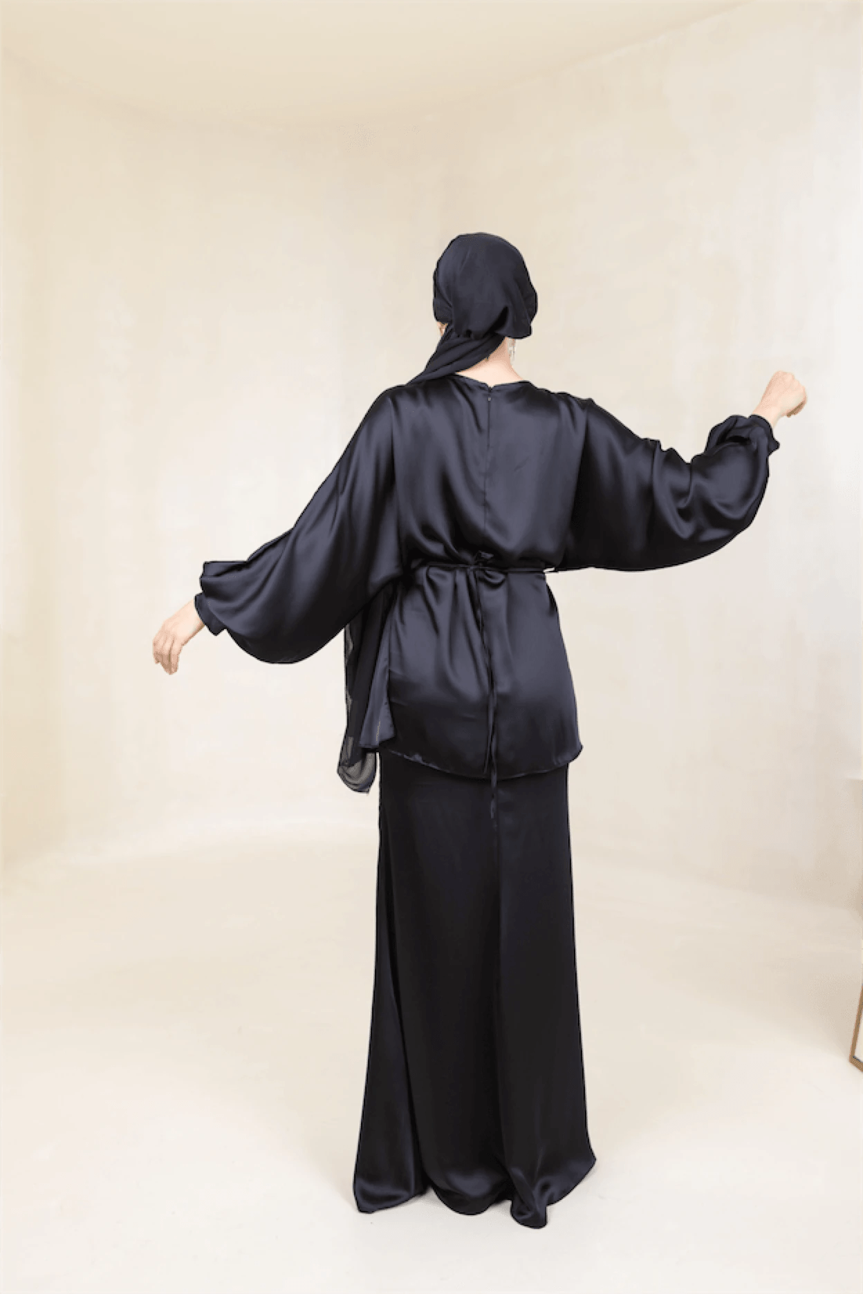 Felicita Tesettür Abiye - FioraofDress - tesettur - abiye - 44 - Siyahh - hijab - evening - dress