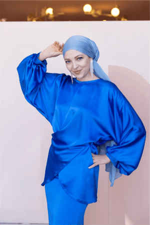 Felicita Tesettür Abiye - FioraofDress - tesettur - abiye - 44 - Mavii - hijab - evening - dress