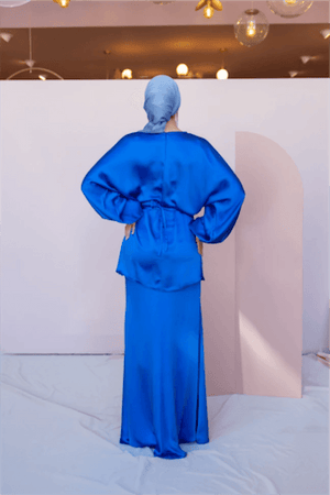 Felicita Tesettür Abiye - FioraofDress - tesettur - abiye - 44 - Mavii - hijab - evening - dress