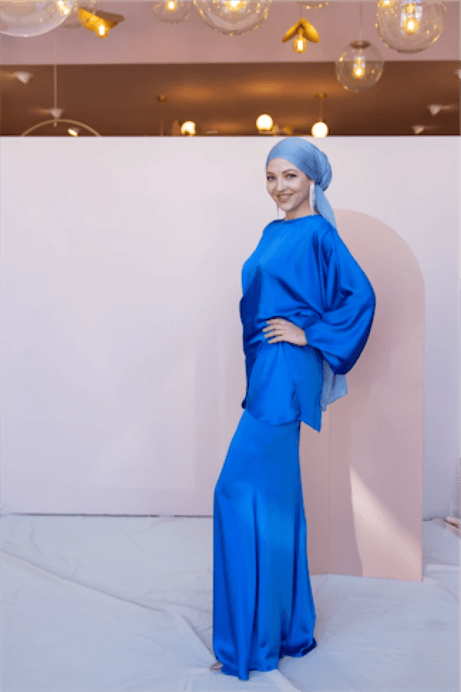 Felicita Tesettür Abiye - FioraofDress - tesettur - abiye - 44 - Mavii - hijab - evening - dress