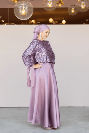 Ferce Tesettür Abiye - FioraofDress - tesettur - abiye - 44 - LİLAA - hijab - evening - dress