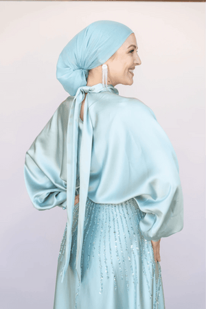 Fiona Tesettür Takım - FioraofDress - tesettur - abiye - 44 - Su Yeşili - hijab - evening - dress