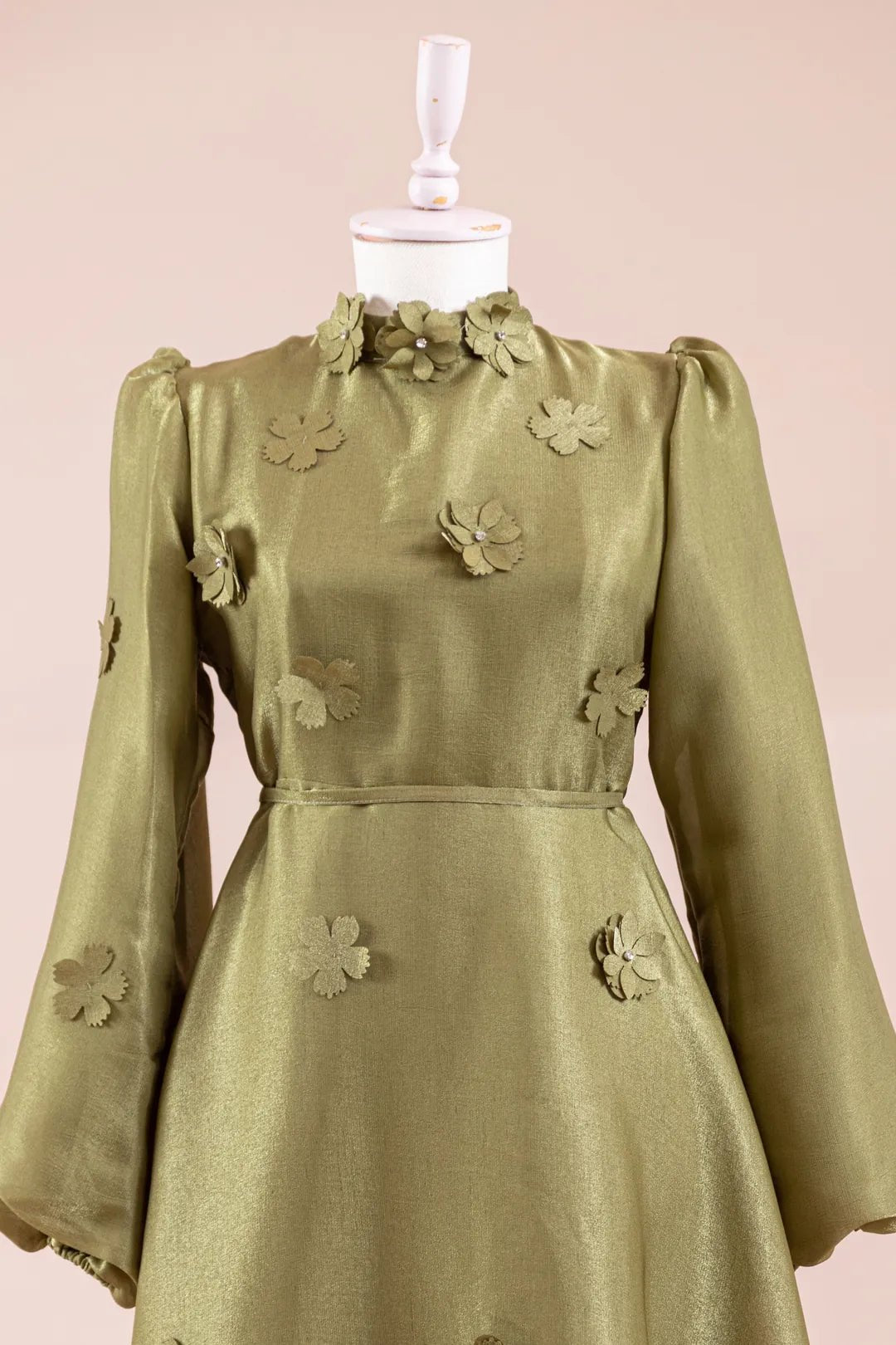 Flowers Tesettür Abiye - FioraofDress - tesettur - abiye - Yeşil - 36 - hijab - evening - dress