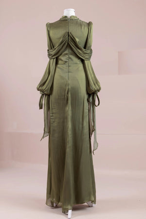 Galadriel Tesettür Abiye - FioraofDress - tesettur - abiye - Çimen yeşili - 38 - hijab - evening - dress