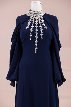 Gıla Tesettür Abiye - FioraofDress - tesettur - abiye - lacivert - 38 - hijab - evening - dress