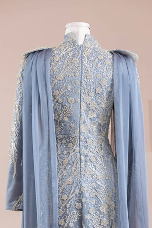 Glam Tesettür Abiye - FioraofDress - tesettur - abiye - Mavii - 38 - hijab - evening - dress
