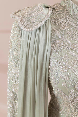 Glam Tesettür Abiye - FioraofDress - tesettur - abiye - mint - 38 - hijab - evening - dress