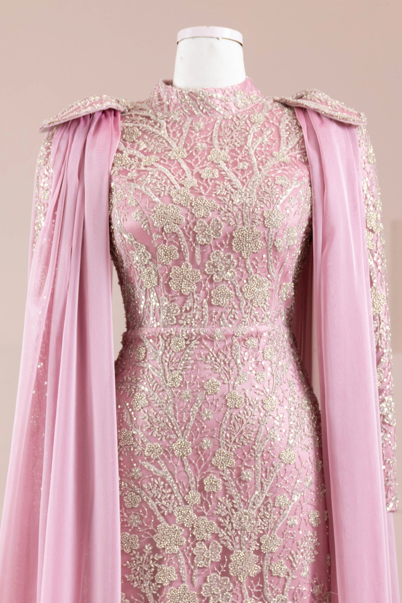 Glam Tesettür Abiye - FioraofDress - tesettur - abiye - Gül Kurusu - 38 - hijab - evening - dress