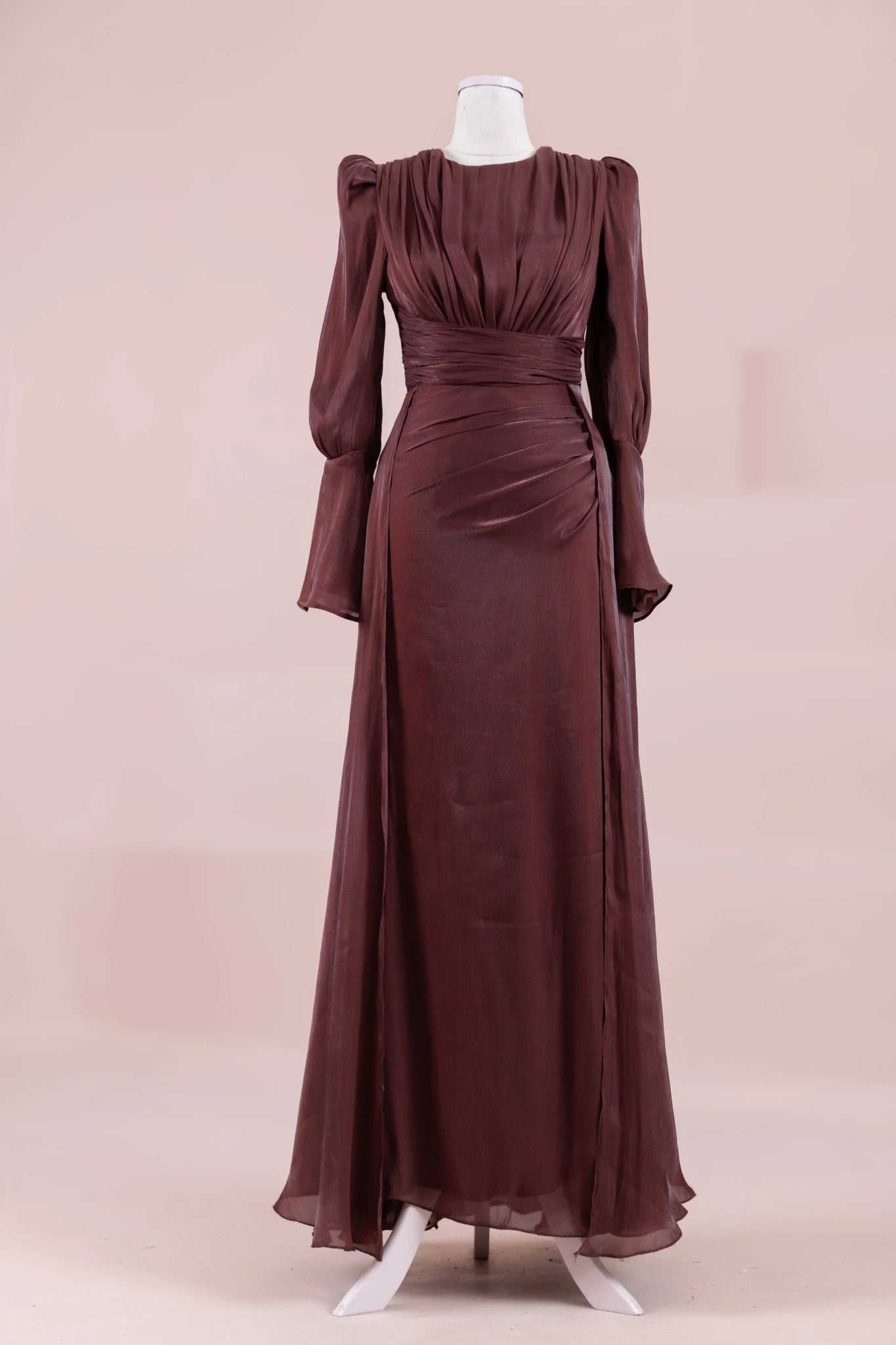 Glamour Tesettür Abiye - FioraofDress - tesettur - abiye - bery burgundy - 38 - hijab - evening - dress