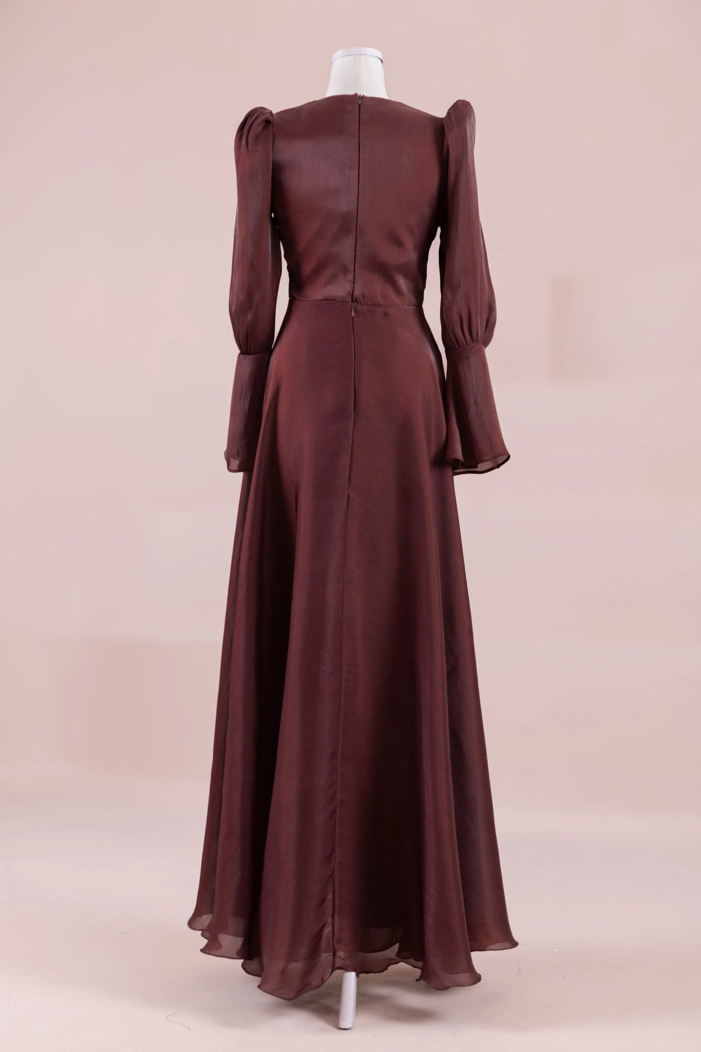 Glamour Tesettür Abiye - FioraofDress - tesettur - abiye - bery burgundy - 38 - hijab - evening - dress
