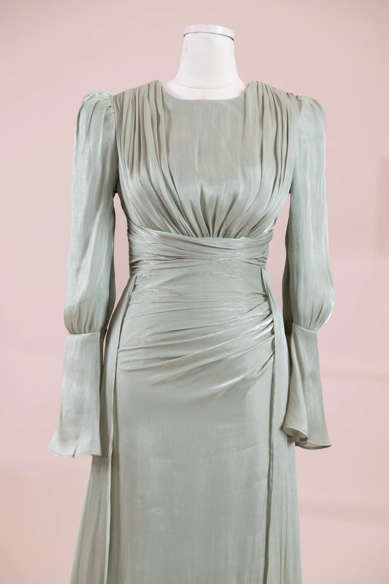 Glamour Tesettür Abiye - FioraofDress - tesettur - abiye - mint - 38 - hijab - evening - dress