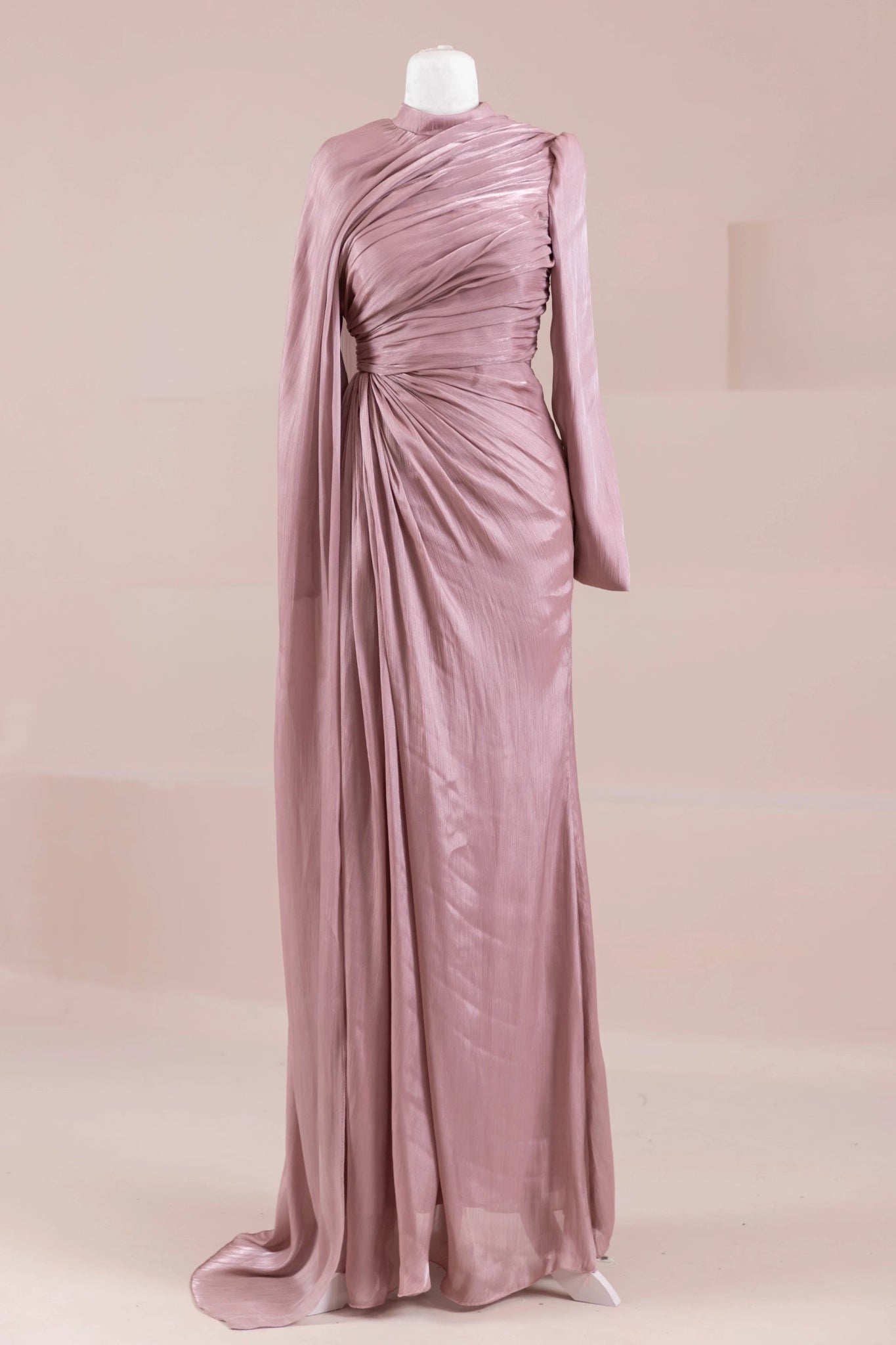 Glory Sade Tesettür Abiye - FioraofDress - tesettur - abiye - rose - 38 - hijab - evening - dress