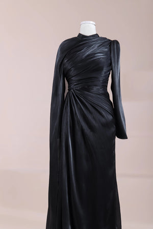 Glory Sade Tesettür Abiye - FioraofDress - tesettur - abiye - Siyahh - 38 - hijab - evening - dress