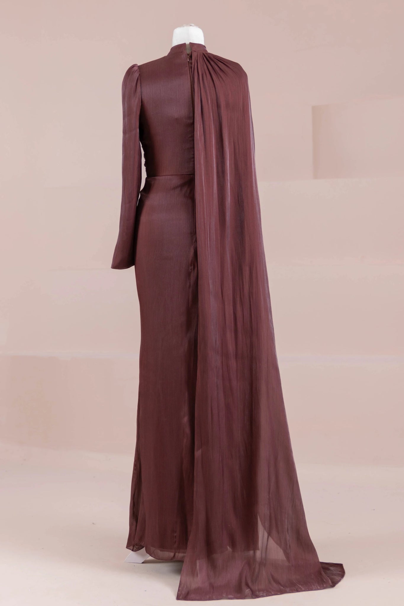 Glory Sade Tesettür Abiye - FioraofDress - tesettur - abiye - bery burgundy - 38 - hijab - evening - dress