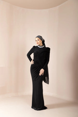 Hailey Tesettür Abiye - FioraofDress - tesettur - abiye - Siyahh - 38 - hijab - evening - dress