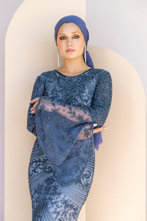 Handmade Embroidered AH1026 - FioraofDress - tesettur - abiye - 48 - hijab - evening - dress