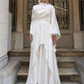 Hümeyra Tesettür Abiye - FioraofDress - tesettur - abiye - Ekru - 36 - hijab - evening - dress