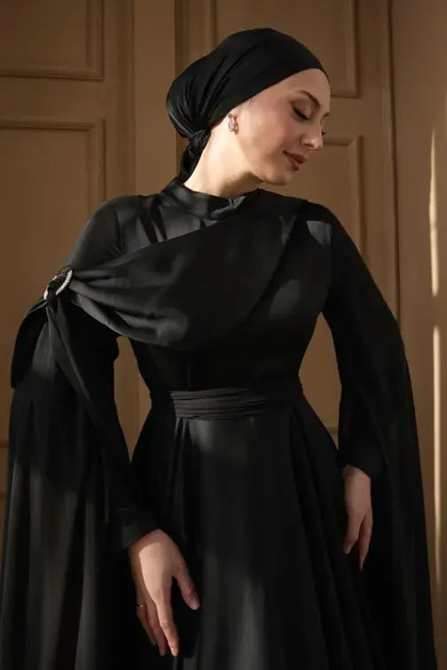 Melisa Taşlı Robe de soirée voilée